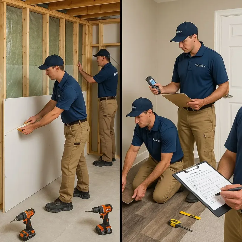 Repairs and Reconstruction process in Denmark, WI
